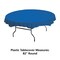 Hoffmaster 82" Blue Plastic Octy-Round Tablecloths, PK12 112014 - alternate 2